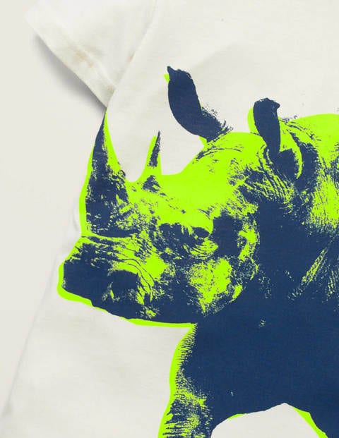 Photographic Animal T-Shirt - Ivory Rhino Photographic Animal T-Shirt - Ivory Rhino