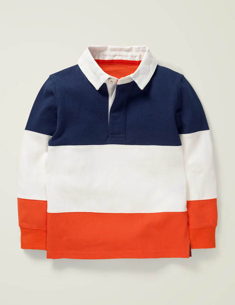 Rugby Shirt - College Navy/Orange Sunset Rugby Shirt - College Navy/Orange Sunset