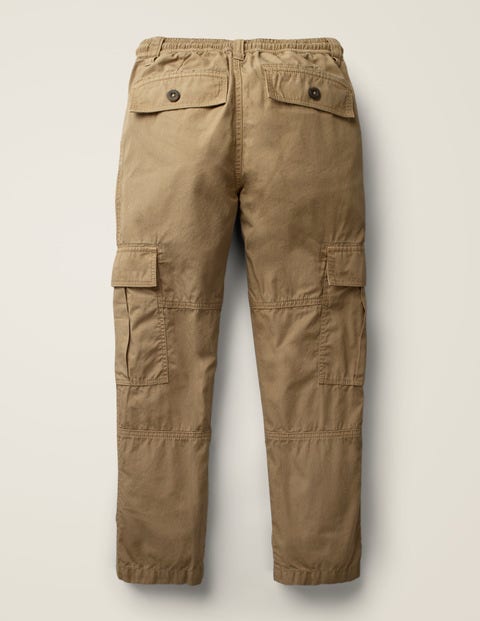 Utility Cargo Trousers - Cappuccino Brown Utility Cargo Trousers - Cappuccino Brown