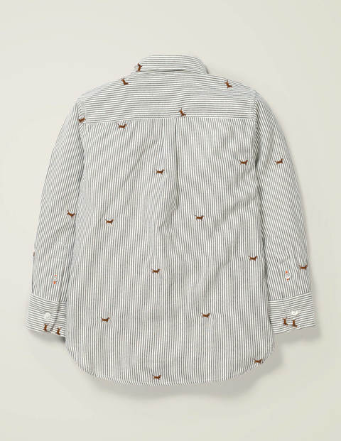 Oxford Shirt - London Grey/Ecru Sausage Dogs Oxford Shirt - London Grey/Ecru Sausage Dogs