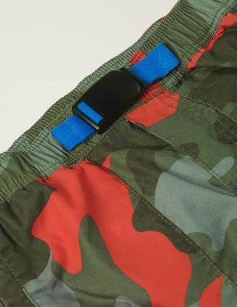 Techno-Shorts Zum Hineinschlüpfen - Oranger Sonnenuntergang/Grün, Camouflage Techno-Shorts Zum Hineinschlüpfen - Oranger Sonnenuntergang/Grün, Camouflage