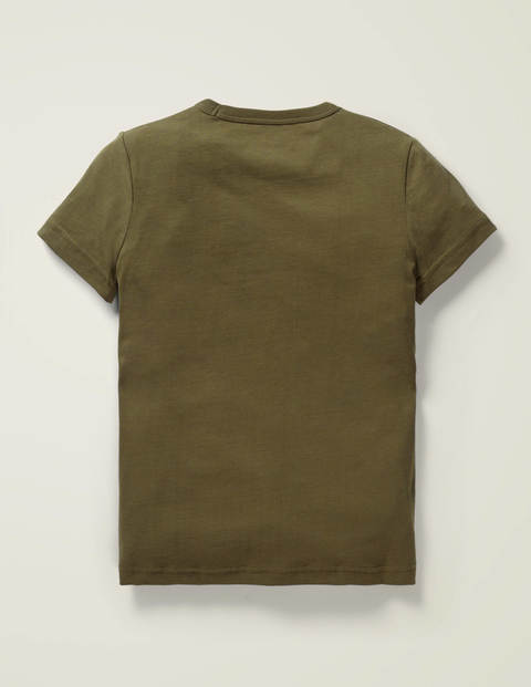 Glowing Planet T-Shirt - Khaki Green Saturn Glowing Planet T-Shirt - Khaki Green Saturn
