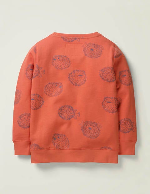 Under-The-Sea Sweatshirt - Fizzy Apricot Puffer Fish Under-The-Sea Sweatshirt - Fizzy Apricot Puffer Fish