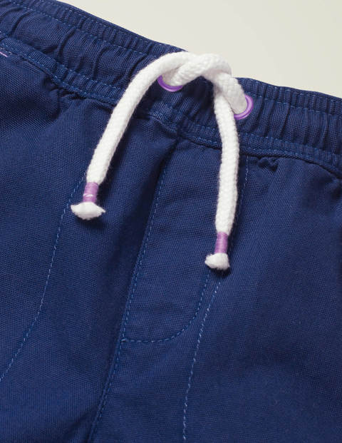 Washed Canvas Pull-On Shorts - College Navy Washed Canvas Pull-On Shorts - College Navy