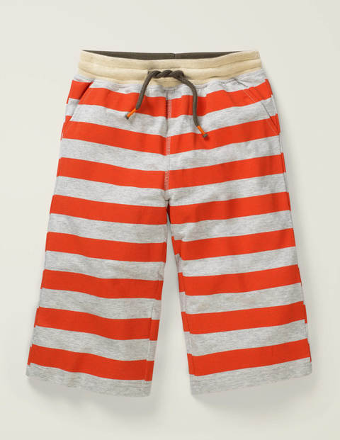 Jersey-Baggyhose - Hellbeige Meliert/Mandarinenorange Jersey-Baggyhose - Hellbeige Meliert/Mandarinenorange