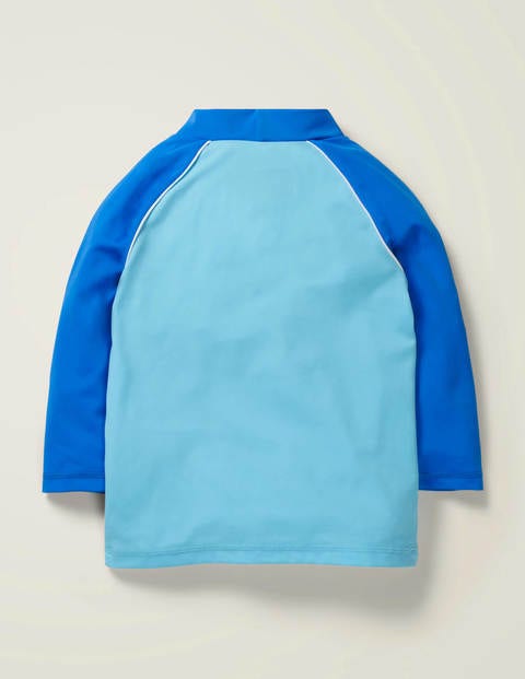 Printed Rash Vest - Light Blue/Bold Blue Turtle Printed Rash Vest - Light Blue/Bold Blue Turtle