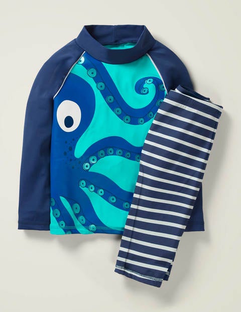 Surf Suit - Light Jade Green Octopus Surf Suit - Light Jade Green Octopus