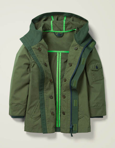 Shower Resistant Utility Coat - Herb Green Shower Resistant Utility Coat - Herb Green