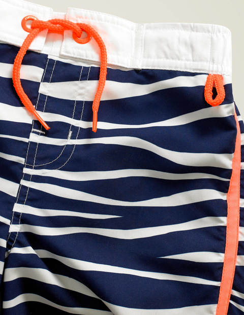 Surfshorts - Schuluniform-Navy/Naturweiß, Zebramuster Surfshorts - Schuluniform-Navy/Naturweiß, Zebramuster
