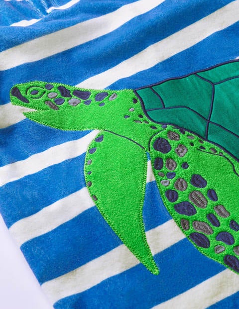 Towelling Throw-on - Bold Blue/White Turtle Towelling Throw-on - Bold Blue/White Turtle