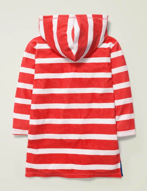 Towelling Throw-On - Orange Red/White Shark Towelling Throw-On - Orange Red/White Shark