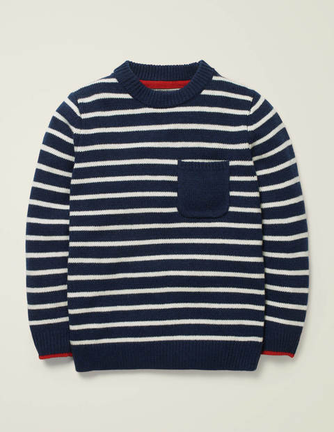 Essential Crew Jumper - College Navy/Ivory Essential Crew Jumper - College Navy/Ivory