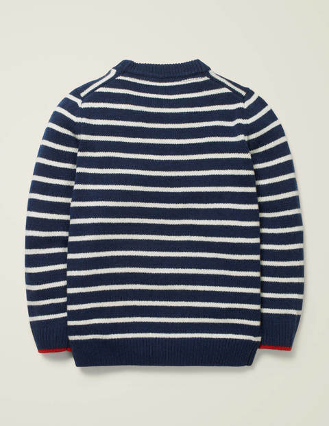 Essential Crew Jumper - College Navy/Ivory Essential Crew Jumper - College Navy/Ivory