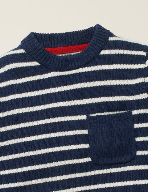 Essential Crew Jumper - College Navy/Ivory Essential Crew Jumper - College Navy/Ivory