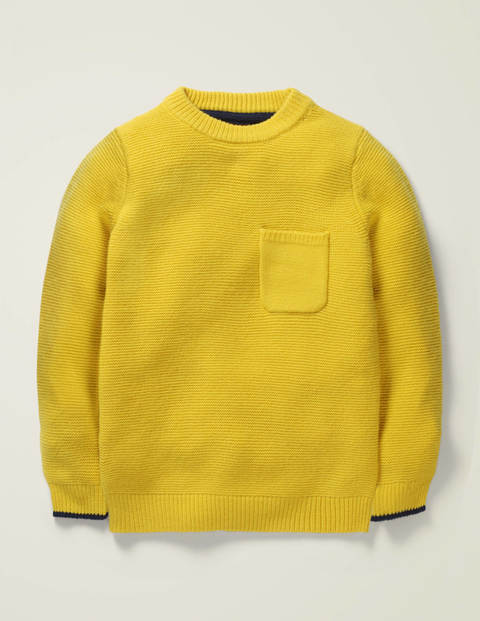 Basic-Pullover Mit Rundhalsausschnitt - Narzissengelb Basic-Pullover Mit Rundhalsausschnitt - Narzissengelb