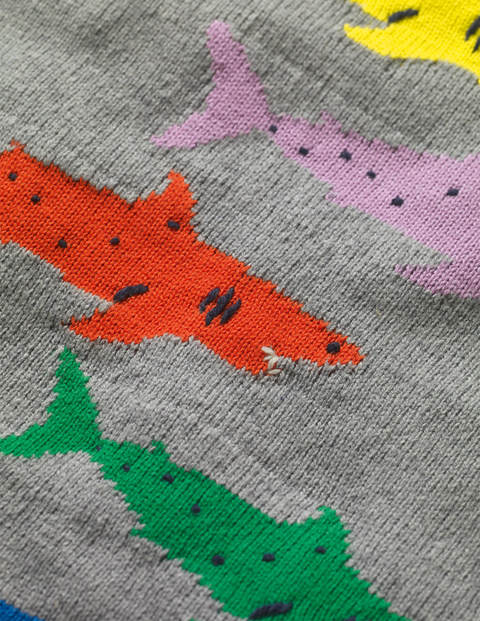 Shark Crew Jumper - Grey Marl Rainbow Sharks Shark Crew Jumper - Grey Marl Rainbow Sharks
