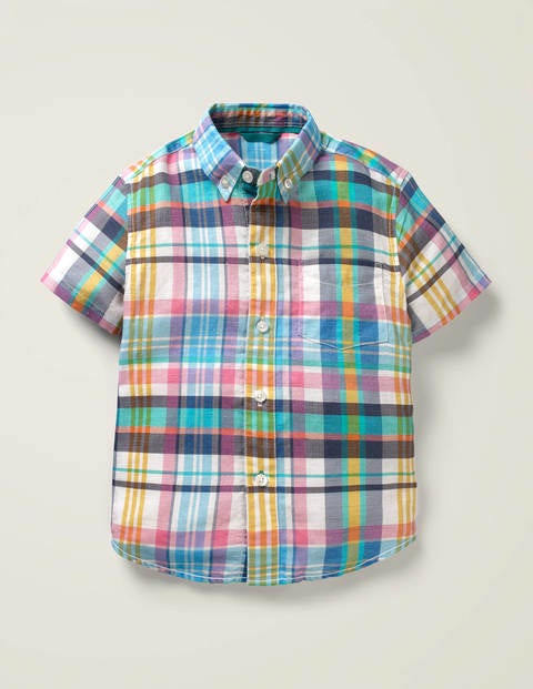 Holiday Shirt - Bright Camelia/Alpine Madras Holiday Shirt - Bright Camelia/Alpine Madras