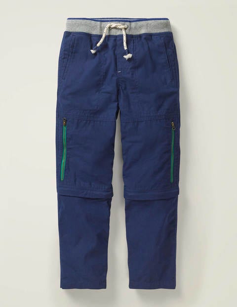 Zip-Off Techno Trousers - Navy Zip-Off Techno Trousers - Navy