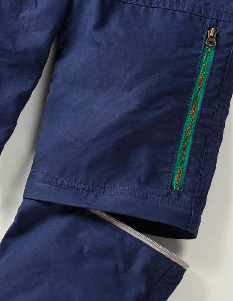 Zip-Off Techno Trousers - Navy Zip-Off Techno Trousers - Navy