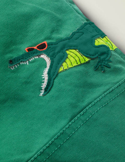 Appliqué Pull-On Pants - Eden Green Crocodile Appliqué Pull-On Pants - Eden Green Crocodile