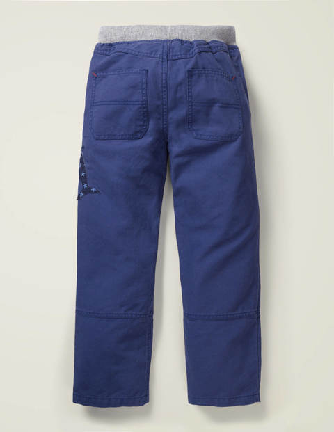 Appliqué Pull-on Trousers - Starboard Blue Shark Appliqué Pull-on Trousers - Starboard Blue Shark