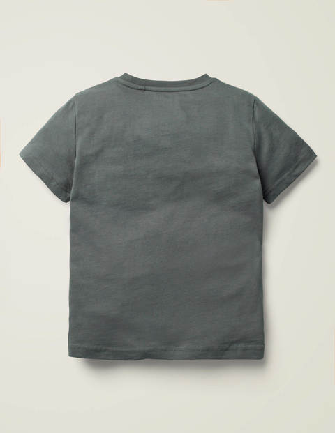 Tropical Scene T-Shirt - Smoke Grey Dinosaur Tropical Scene T-Shirt - Smoke Grey Dinosaur