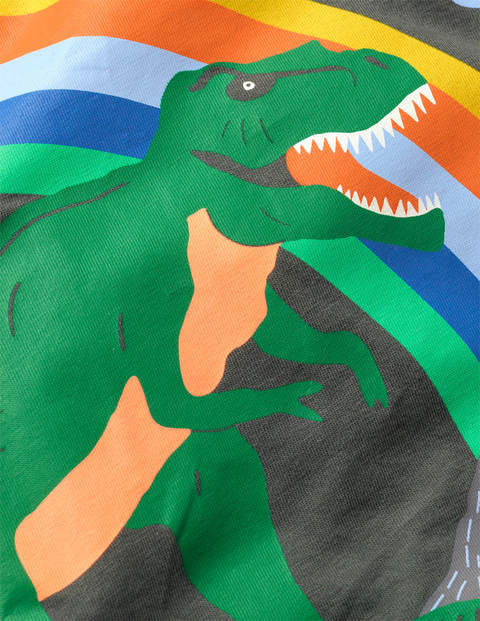 Tropical Scene T-Shirt - Smoke Grey Dinosaur Tropical Scene T-Shirt - Smoke Grey Dinosaur