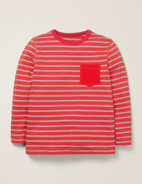 Supersoft Pocket T-Shirt - Ziggy Red/Grey Marl Supersoft Pocket T-Shirt - Ziggy Red/Grey Marl