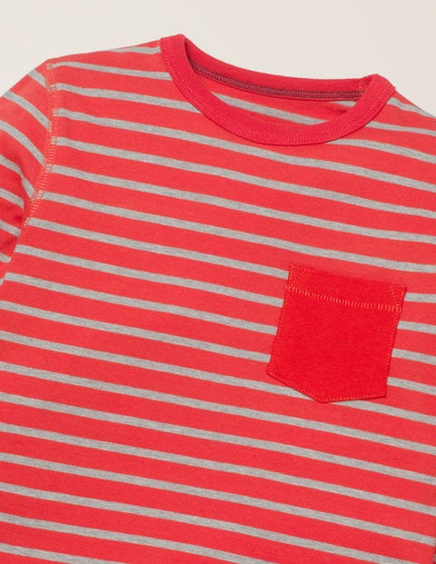 Supersoft Pocket T-Shirt - Ziggy Red/Grey Marl Supersoft Pocket T-Shirt - Ziggy Red/Grey Marl