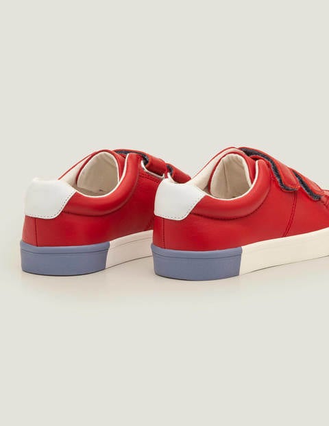 Leather Low Top Sneakers - Cherry Tomato Red Leather Low Top Sneakers - Cherry Tomato Red