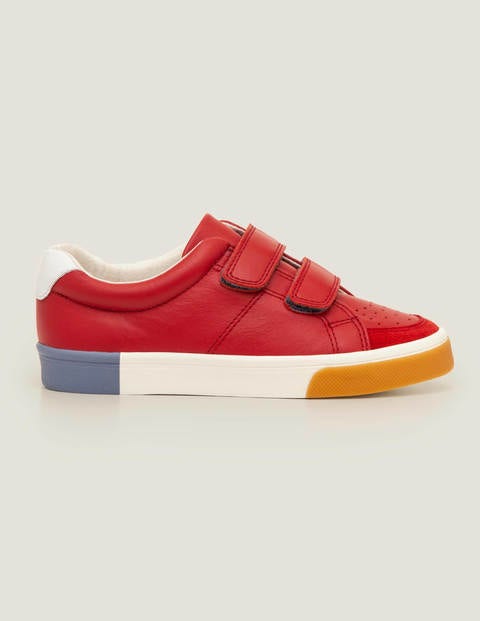 Leather Low Top Sneakers - Cherry Tomato Red Leather Low Top Sneakers - Cherry Tomato Red