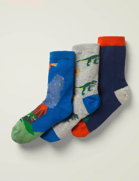 3 Pack Socks - Multi Dinosaurs 3 Pack Socks - Multi Dinosaurs