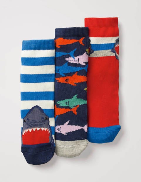3 Pack Socks - Sharks Multi 3 Pack Socks - Sharks Multi
