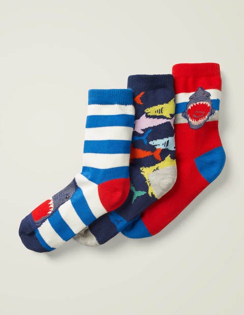 3 Pack Socks - Sharks Multi 3 Pack Socks - Sharks Multi
