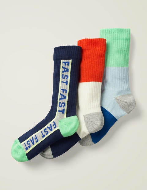 3 Pack Ribbed Socks - Multi 3 Pack Ribbed Socks - Multi