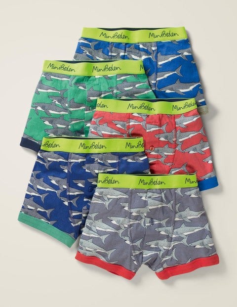 5 Pack Boxers - Sharks 5 Pack Boxers - Sharks
