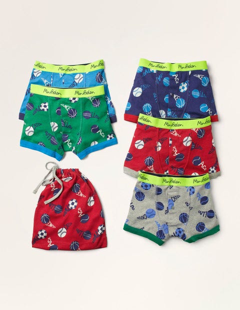 Boxers 5 Pack - Multi Sports Boxers 5 Pack - Multi Sports
