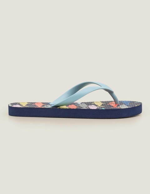 Gemusterte Flip-Flops - Bunt, Kleine Haie in Regenbogenfarben Gemusterte Flip-Flops - Bunt, Kleine Haie in Regenbogenfarben