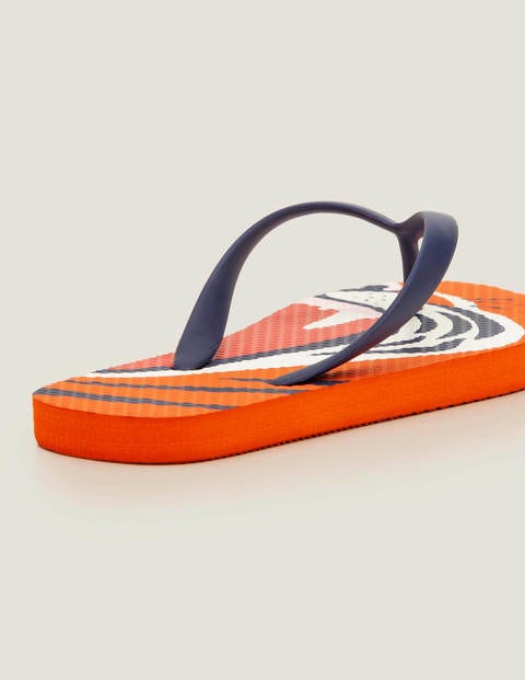 Gemusterte Flip-Flops - Lachsrogenorange, Tiger Gemusterte Flip-Flops - Lachsrogenorange, Tiger