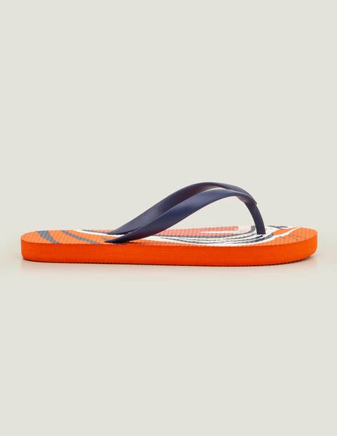 Gemusterte Flip-Flops - Lachsrogenorange, Tiger Gemusterte Flip-Flops - Lachsrogenorange, Tiger