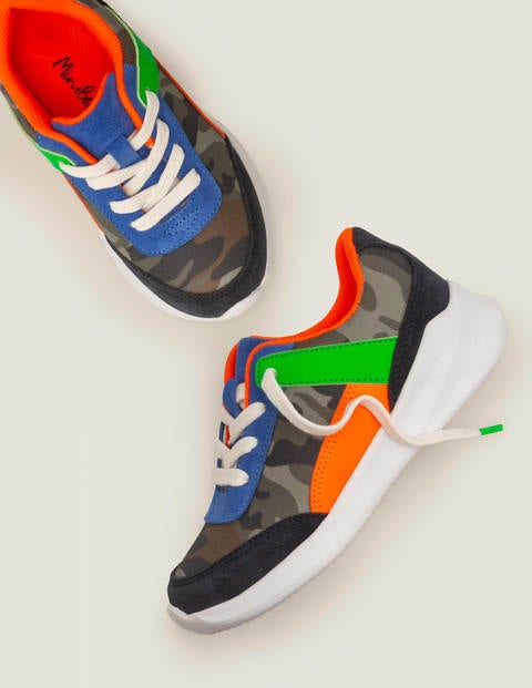 Turnschuhe Mit Blockfarben - Kräutergrün, Camouflage Turnschuhe Mit Blockfarben - Kräutergrün, Camouflage