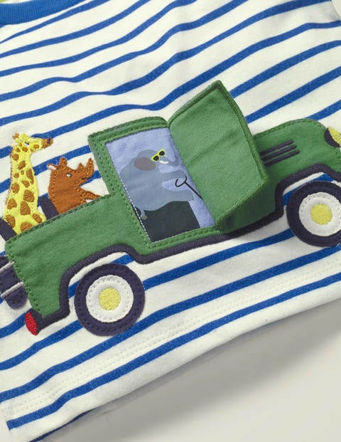 Vehicle Adventures T-shirt - White/Elizabethan Blue Truck Vehicle Adventures T-shirt - White/Elizabethan Blue Truck