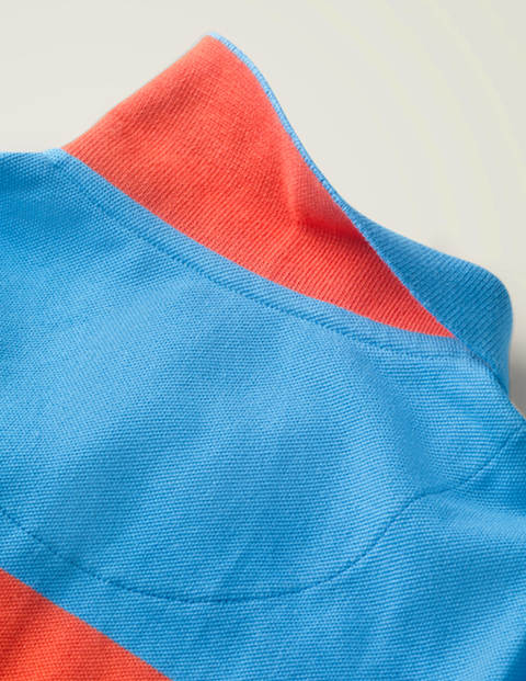 Piqué-Poloshirt - Surfbrett-Blau/Bunt Piqué-Poloshirt - Surfbrett-Blau/Bunt