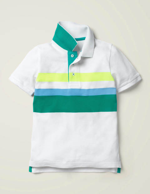Piqué Polo - White/Multi Piqué Polo - White/Multi