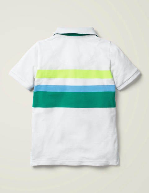 Piqué Polo - White/Multi Piqué Polo - White/Multi