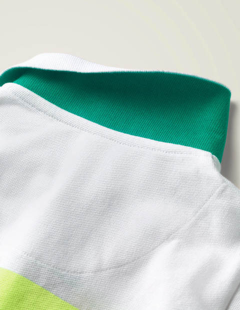 Piqué Polo - White/Multi Piqué Polo - White/Multi