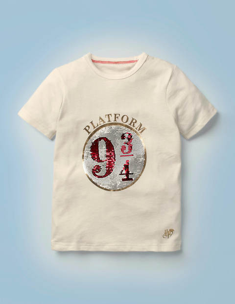 T-shirt à motif Voie 9 3/4 avec sequins - Ivoire T-shirt à motif Voie 9 3/4 avec sequins - Ivoire