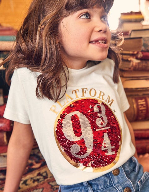 Platform 9¾ Sequin T-Shirt - Ivory Platform 9¾ Sequin T-Shirt - Ivory