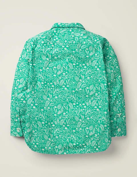 Casual Laundered Shirt - Alpine Green Tropical Vine Casual Laundered Shirt - Alpine Green Tropical Vine