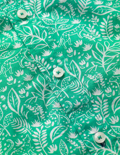 Casual Laundered Shirt - Alpine Green Tropical Vine Casual Laundered Shirt - Alpine Green Tropical Vine
